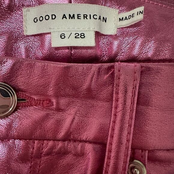 Good American pink metallic jeans - Picture 2 of 8